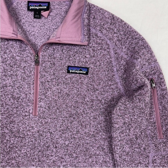 Women's Purple Quarter-Zip Sweater - Picture 6 of 14